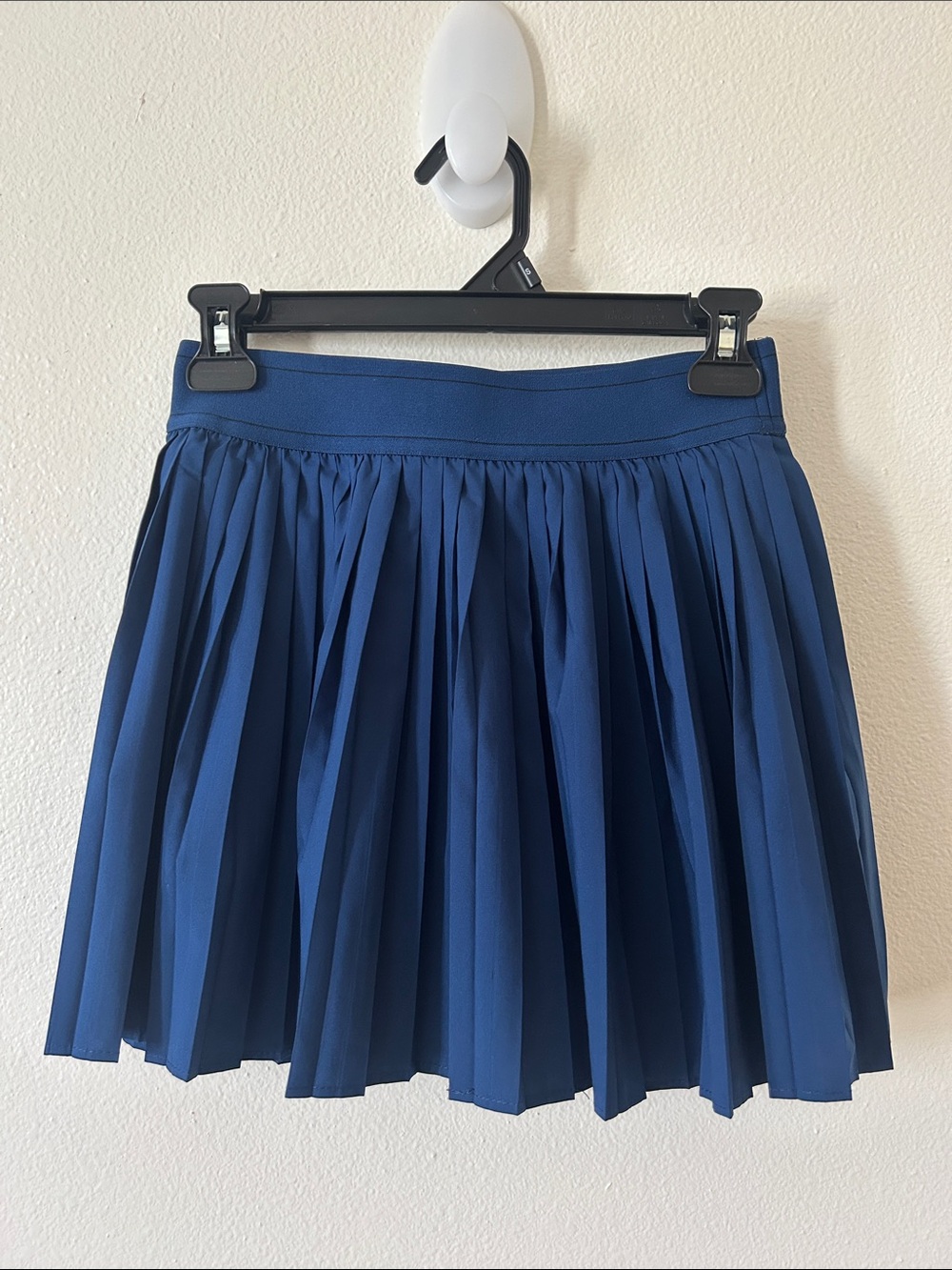 Zenana - Pleated Mini Skirt in Navy
